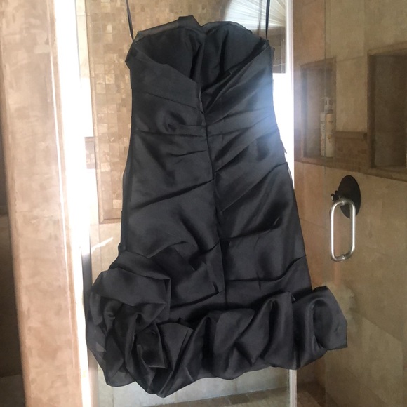 Jim Hjelm Occasions black strapless short dress - Picture 3 of 5